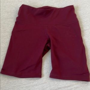 Medium burgundy Biker shorts